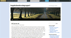 Desktop Screenshot of hogskolanskovdegruppe1.skolbloggen.se