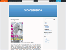 Tablet Screenshot of johannapanna.skolbloggen.se