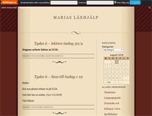 Tablet Screenshot of mariaslaxhjalp.skolbloggen.se