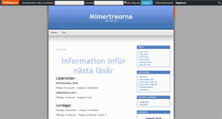 Desktop Screenshot of mimertreorna.skolbloggen.se