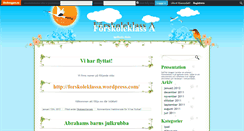 Desktop Screenshot of forskoleklassa.skolbloggen.se