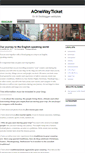 Mobile Screenshot of aonewayticket.skolbloggen.se
