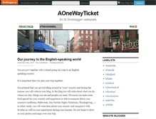 Tablet Screenshot of aonewayticket.skolbloggen.se